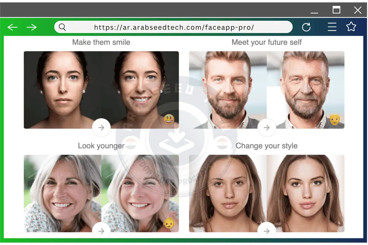 تحميل برنامج Face App مهكر بدون علامة مائية من ميديافاير مجاناً